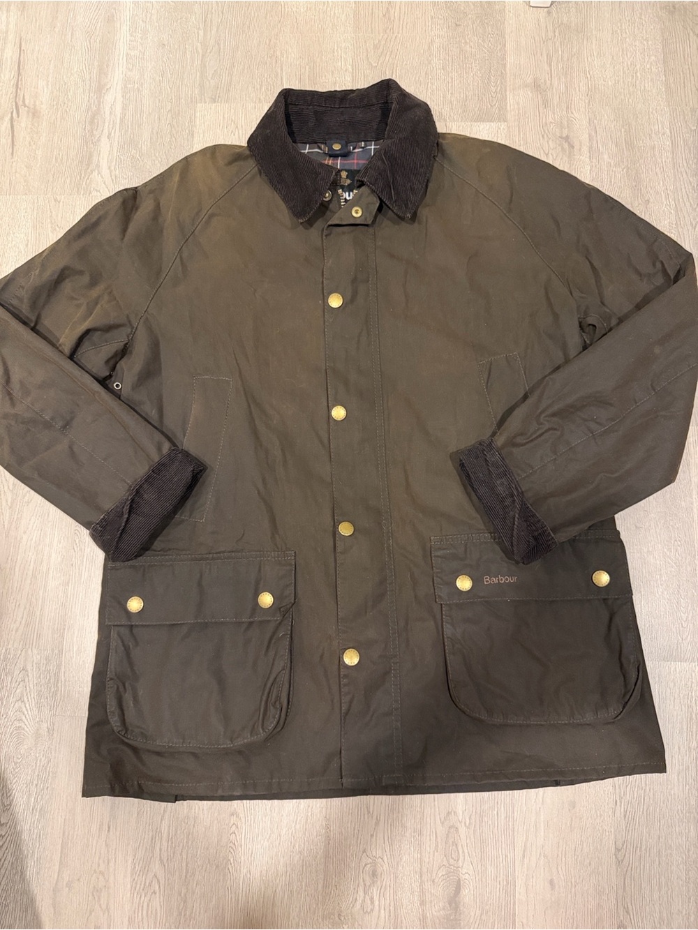 Barbour Men's Olive Waxed Jacket